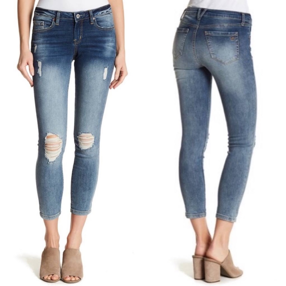 Jessica Simpson Skinny Fit Ankle Rolled Jeans